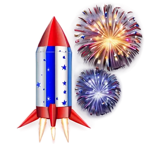 Colorful Firework Rocket Png Jsn PNG Image