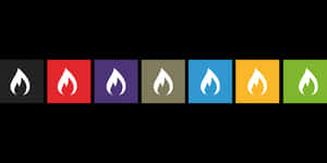 Colorful_ Flame_ Icons_ Set PNG image with transparent background