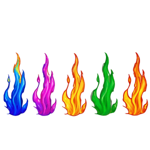 Colorful Flames PNG ayq55 PNG