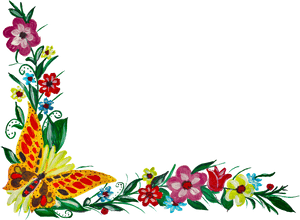 Transparent Flower Corner Png, Png Download PNG