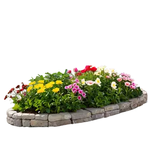 Colorful Flower Bed Png 46 PNG Image