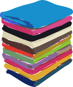 Bathroom, Cloth, Clothing, Folded, Rainbow, Towels - Towels Clipart, HD Png Download PNG