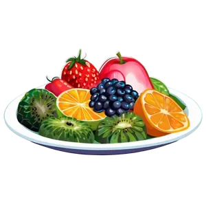 Colorful Food Illustrations Png 06252024 PNG Image