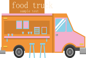 Transparent Food Truck Clipart - Food Truck Png Cartoon, Png Download PNG with transparent background