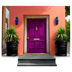 Colorful Front Door Png Pxx PNG Image