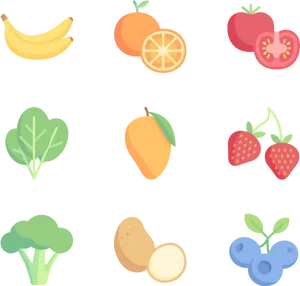 Colorful_ Fruits_and_ Vegetables_ Illustration PNG Image