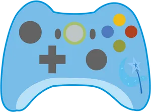 Colorful Game Controller Illustration PNG Image