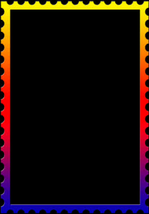 Colorful Gear Border Frame PNG