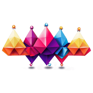 Colorful Geometric Art PNG auy PNG image with transparent background