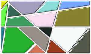 Colorful Geometric Shapes Background PNG Image