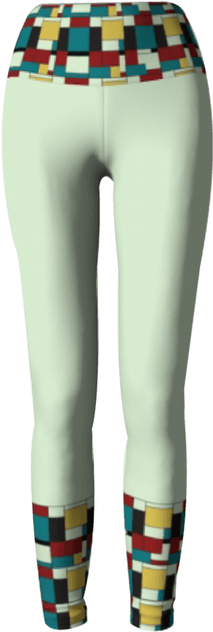 &nbsp - &nbsp - &nbsp - Beige Block Print &nbsp - &nbsp - Leggings, HD Png Download PNG image with transparent background