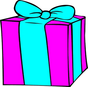 Colorful Gift Box Illustration PNG Image