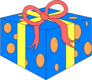 Colorful Gift Box Illustration PNG Image