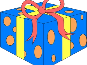 Colorful Gift Box Illustration PNG Image