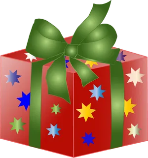 Colorful Gift Boxwith Green Ribbon PNG Image