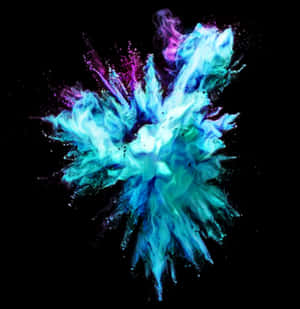 Colorful Glitter Explosionon Black Background PNG image with transparent background
