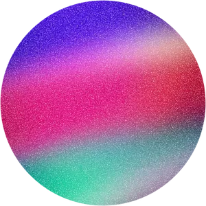 Colorful Glitter Gradient Circle PNG Image