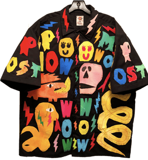 Colorful Graffiti Art Shirt PNG image with transparent background