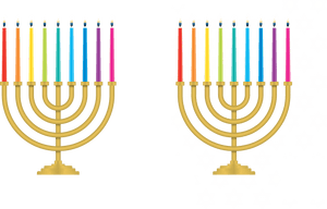 Hanukkah Png - Hanukkah Candles Color Order, Transparent Png PNG image with transparent background