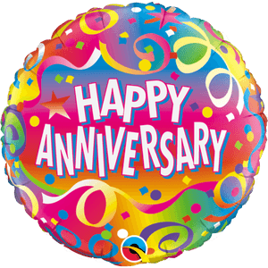 Anniversary Confetti Balloon - Transparent Background Happy Anniversary Png, Png Download PNG image with transparent background