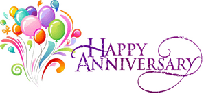 Happy Anniversary PNG Transparent PNG image with transparent background