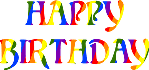 Happy Birthday Rainbow Typography 3 Clip Arts - Happy Birthday & Anniversary Clipart, HD Png Download PNG image with transparent background