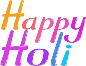 Colorful_ Happy_ Holi_ Greeting PNG Image