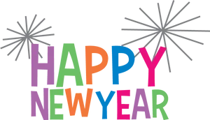 Colorful_ Happy_ New_ Year_ Greeting PNG Image