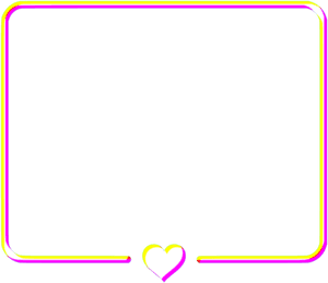 #frame #glitch #border #frames #heart #hearts #yellow - Glitch Marco Png, Transparent Png PNG