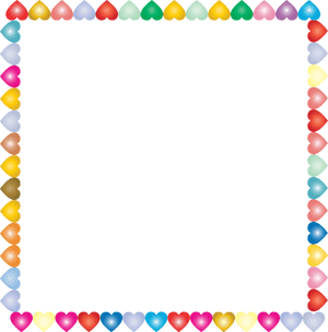 Png Hearts Photo Frame Clipart , Png Download - Hearts Border Ms Word, Transparent Png PNG