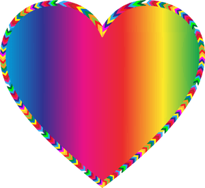 Multi Color Exploding Heart Clipart - Hearts Borders And Frames, HD Png Download PNG