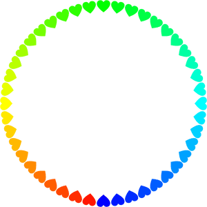 Spectrum Hearts Frame - Clipart Small Heart Png, Transparent Png PNG image with transparent background