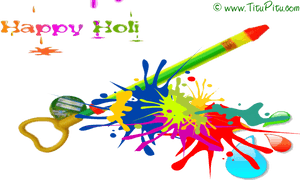 Happy Holi Pichkari Png Download - Happy Holi Pichkari Png, Transparent Png PNG