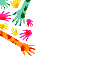 Colorful_ Holi_ Handprints_ Background PNG Image