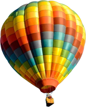 Colorful Hot Air Balloon Transparent Background PNG Image