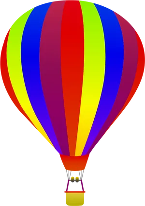 Colorful Hot Air Balloon Transparent Background.png PNG Image