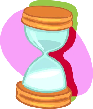 Colorful Hourglass Illustration PNG Image