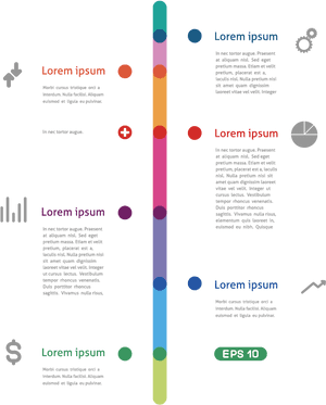 Colorful Infographic Elements Vector PNG image with transparent background
