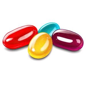 Colorful Jellybean Clipart Png Vdk39 PNG Image