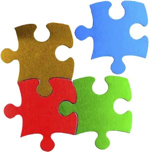 Colorful Jigsaw Puzzle Pieces PNG Image