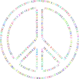 Colorful Justice Peace Symbol PNG Image