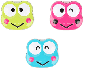 Colorful Keroppi Faces PNG image with transparent background