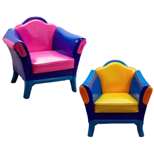 Colorful Kids Armchair Png 06262024 PNG Image