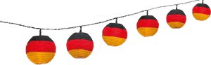 Led German Flag String Lights, Battery-operated Goobay - Guirlande Allemagne, HD Png Download PNG image with transparent background