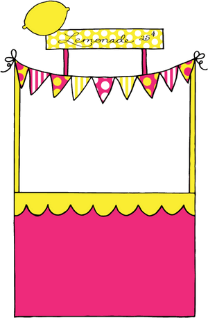 Clip Art Lemonade Stand Clip Art - Pink Lemonade Stand Clipart, HD Png Download PNG with transparent background