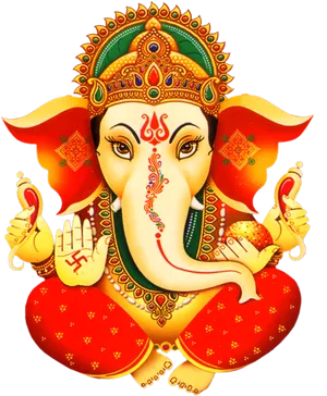 Colorful Lord Ganesha Artwork PNG Image