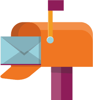 Colorful Mailbox Vector PNG