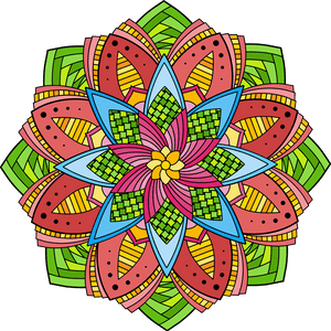 Color Mandala Png - Mandala Design Colored Png, Transparent Png PNG with transparent background