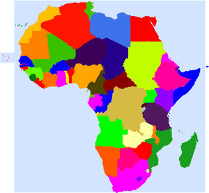 Color Blank Map Of Africa, HD Png Download PNG image with transparent background