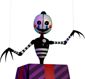 Colorful Marionette Puppet PNG Image